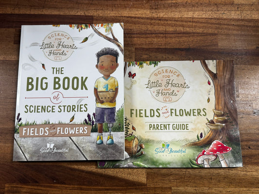 TGTB Science Set – Fields and Flowers Parent Guide & Big Book of Science Stories