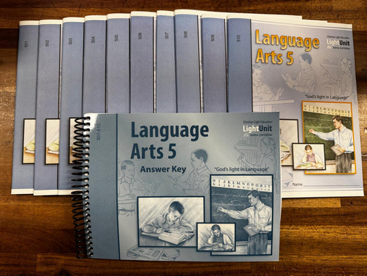CLE Language Arts Grade 5 SET: LightUnits 501–510 & Answer Key