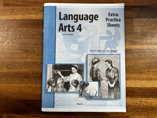 CLE Language Arts Level 4 – Extra Practice Sheets