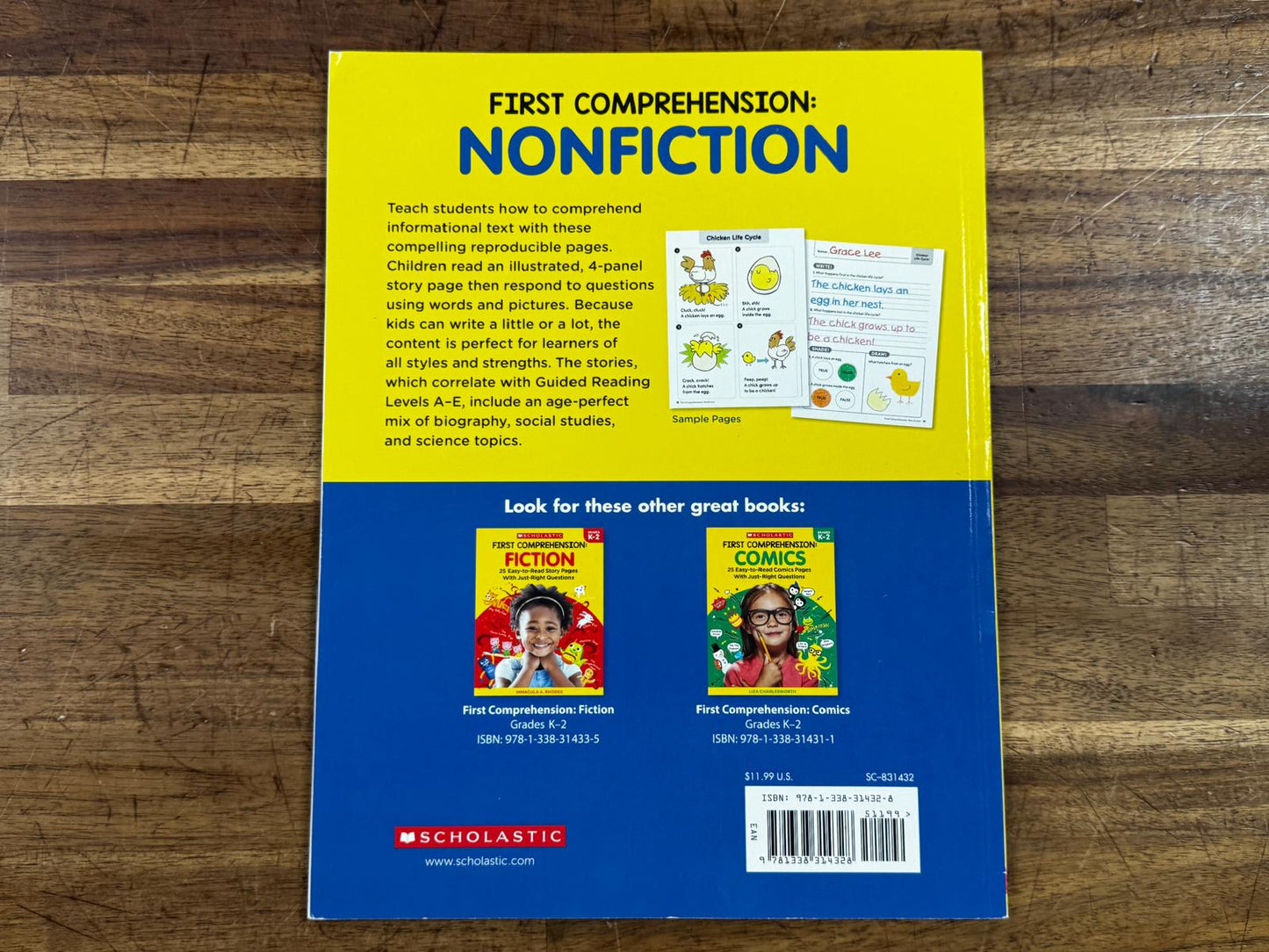 Scholastic • First Comprehension: Nonfiction Activity Book