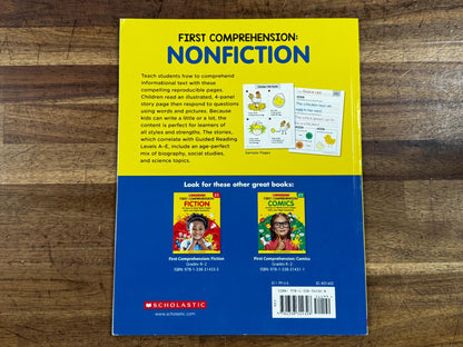 Scholastic • First Comprehension: Nonfiction Activity Book