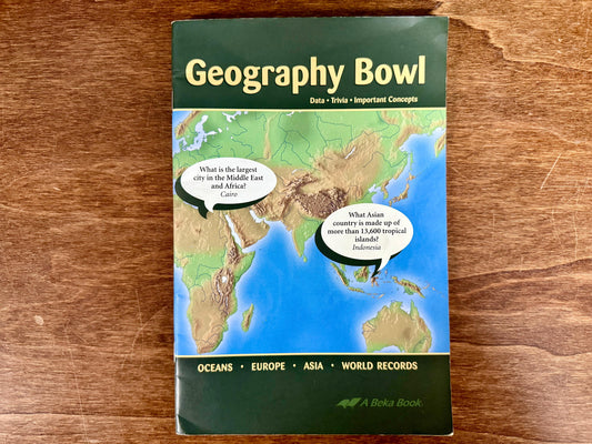Abeka Geography Bowl Quiz Team Book
