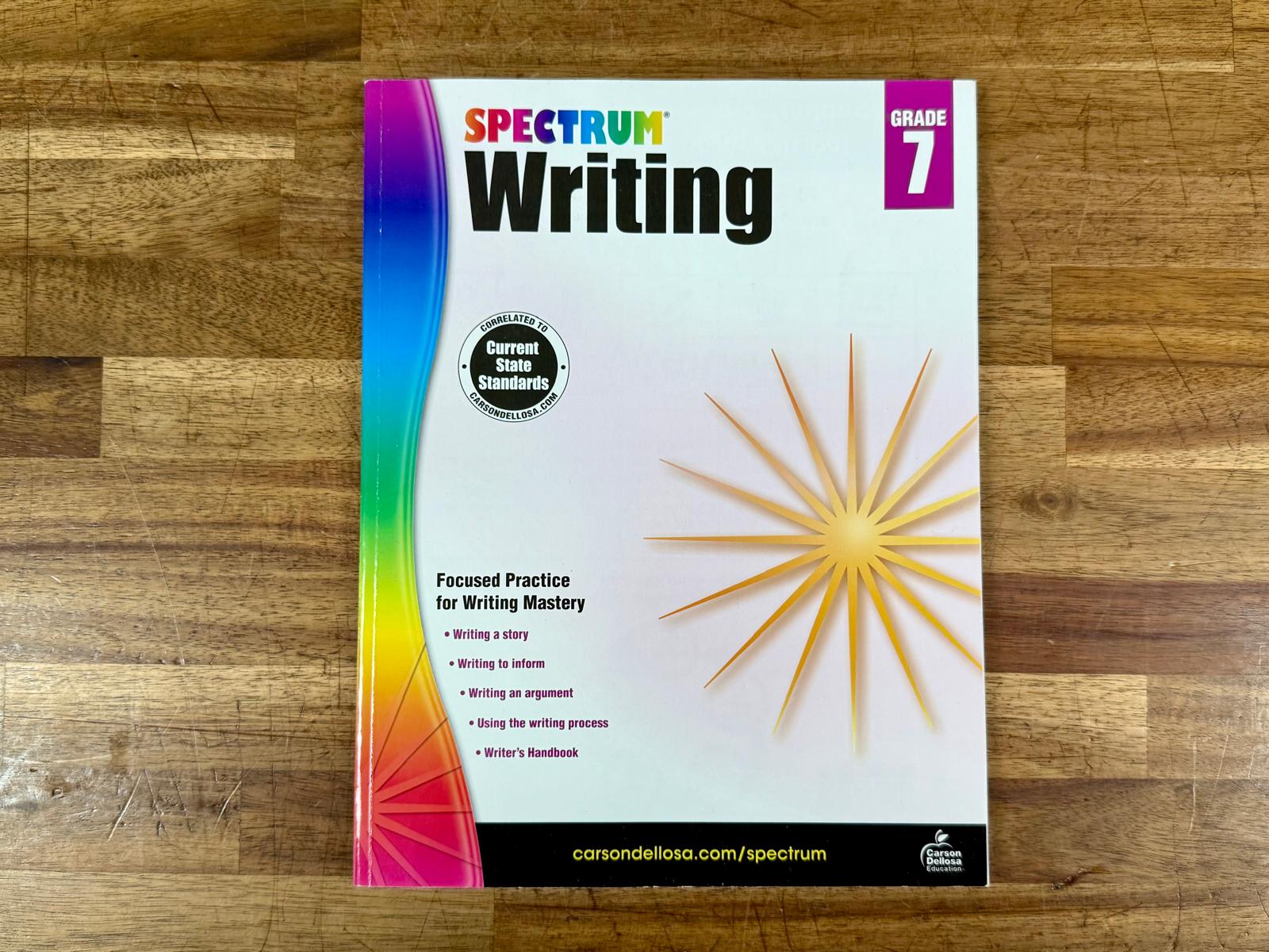 Spectrum Writing Grade 7 First Homeschool Spectrum writing grade 7 first homeschool