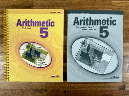 Abeka Arithmetic 5 (4th Edition) Keys – Set of 2: Answer Key & Test Key for Grade 5 Math
