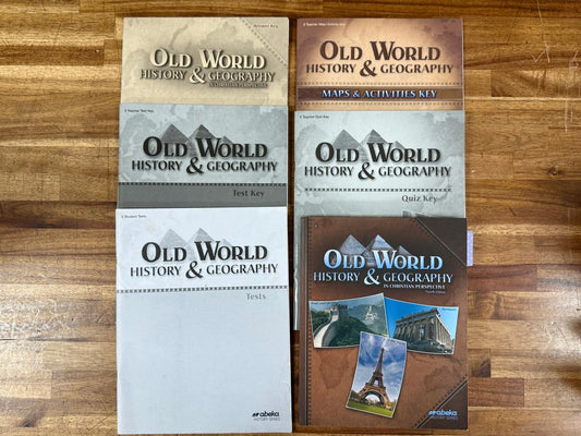 Abeka Grade 5 Old World History and Geography – 6-Piece Set