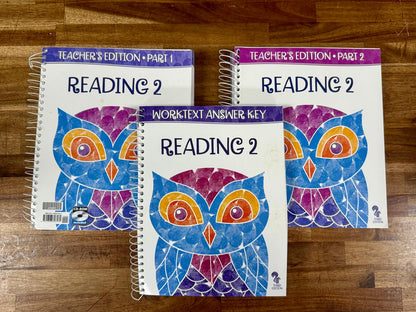 BJU Reading 2 (3rd Edition) Set – Teacher’s Edition, Student Textbooks A–D, and Answer Key