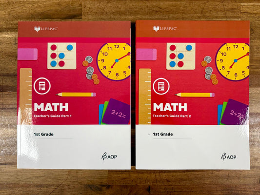 LIFEPAC Math Grade 1 — Teacher’s Guide & Units 3–10 (Student Worktexts)