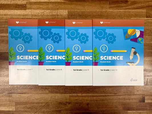 LIFEPAC Science Grade 1 Worktexts – Units 7–10