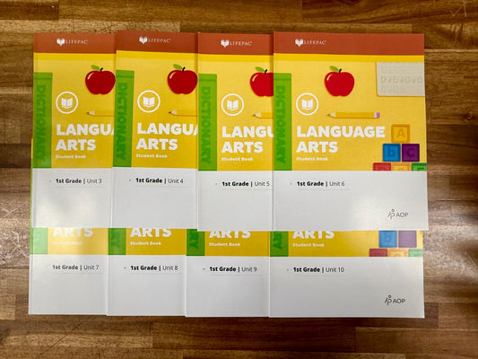 LIFEPAC Language Arts Grade 1 Set – Teacher’s Guide + Units 3–10