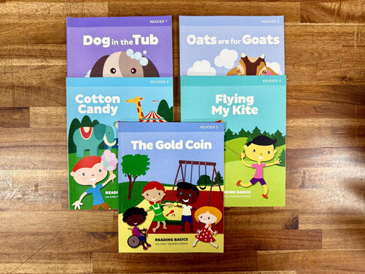 LIFEPAC Reading Basics Early Reader Series – Grade 1 (Set of 5 Readers) NEW
