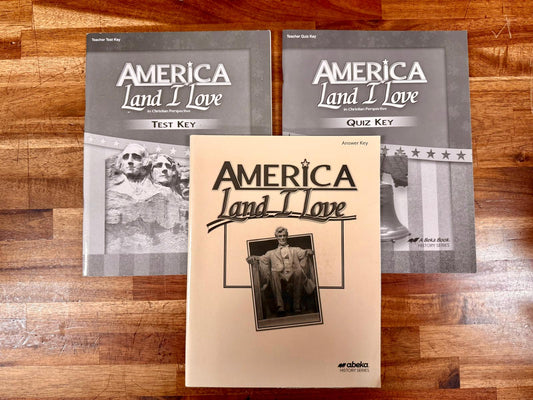 Abeka America Land I Love 3rd Ed Keys SET of 3