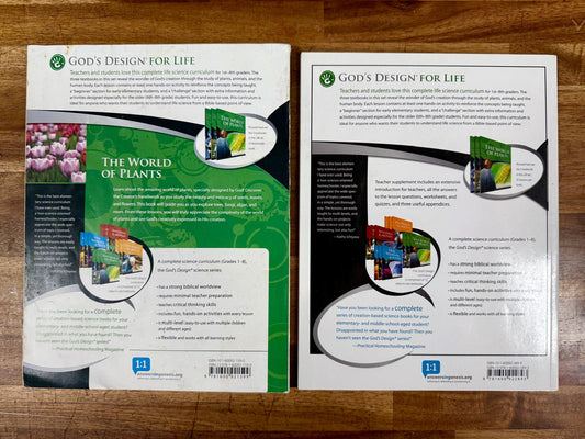 AiG The World of Plants Text & Teacher Supplement w. CD SET
