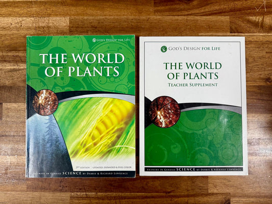 AiG The World of Plants Text & Teacher Supplement w. CD SET