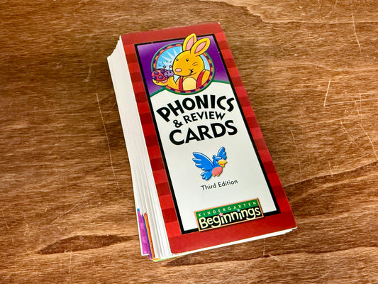 BJU Beginnings K5 Phonics and Review Cards 3rd Ed - Like New