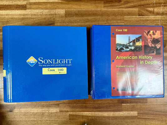 Sonlight Curriculum SET American History in Depth Core 100 High School w/ 32 Books, Student Guide & Instructor's Guide