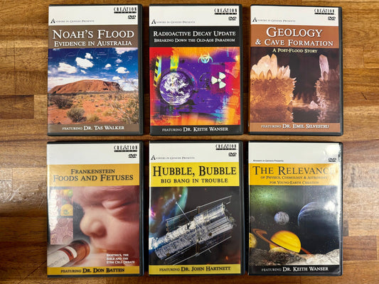 Creation Ministries International – DVD Lot of 6