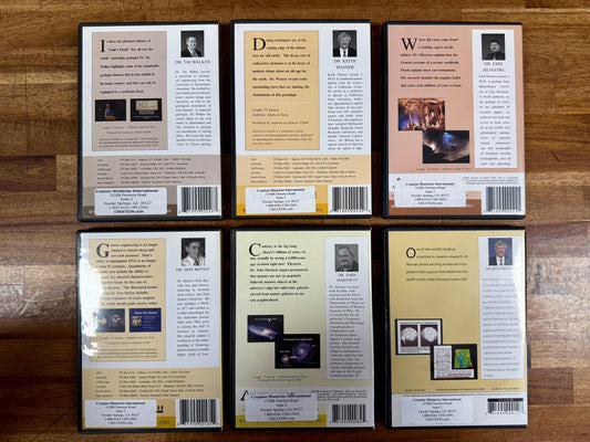 Creation Ministries International – DVD Lot of 6