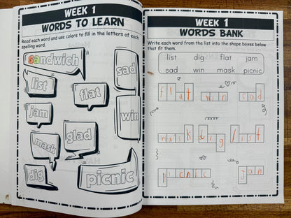 Spelling Workbook Grade 2 for Kids Ages 6-8: Fun and Effective Spelling Practice