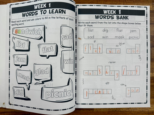Spelling Workbook Grade 2 for Kids Ages 6-8: Fun and Effective Spelling Practice