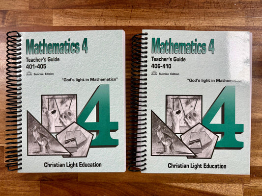 CLE Mathematics 4 Teacher’s Guide (Set of 2)