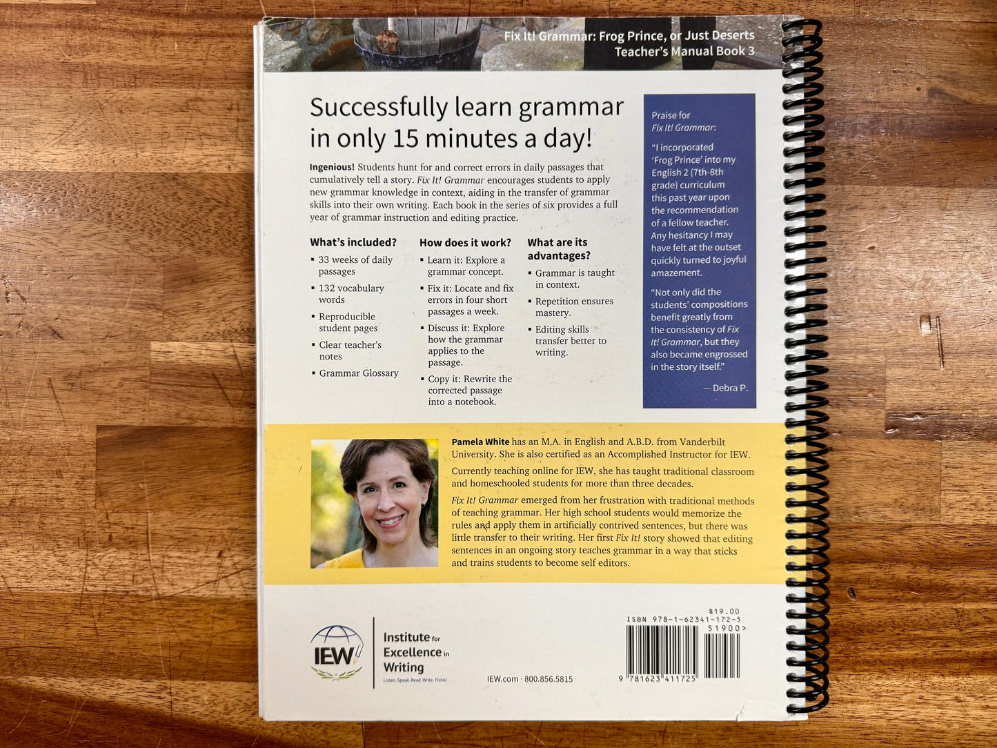 IEW Fix It! Grammar Teacher's Manual Book 3, Third Edition