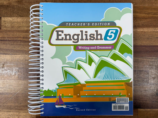 BJU English 5 Writing & Grammar Teacher’s Edition