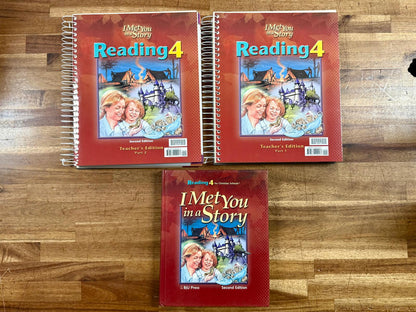 BJU Reading 4 Teacher’s Edition (Parts 1 & 2) with Student Textbook