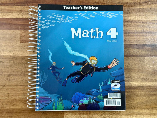 BJU Math 4 3rd Ed TE