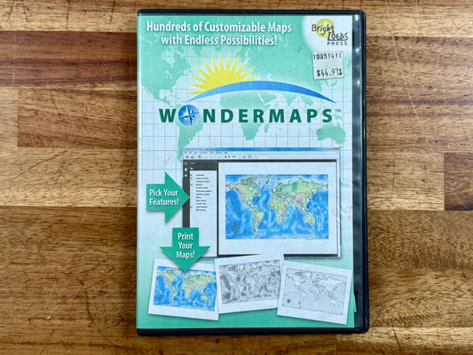 WonderMaps CD-ROM – PC/Mac Homeschool Atlas by Bright Ideas Press