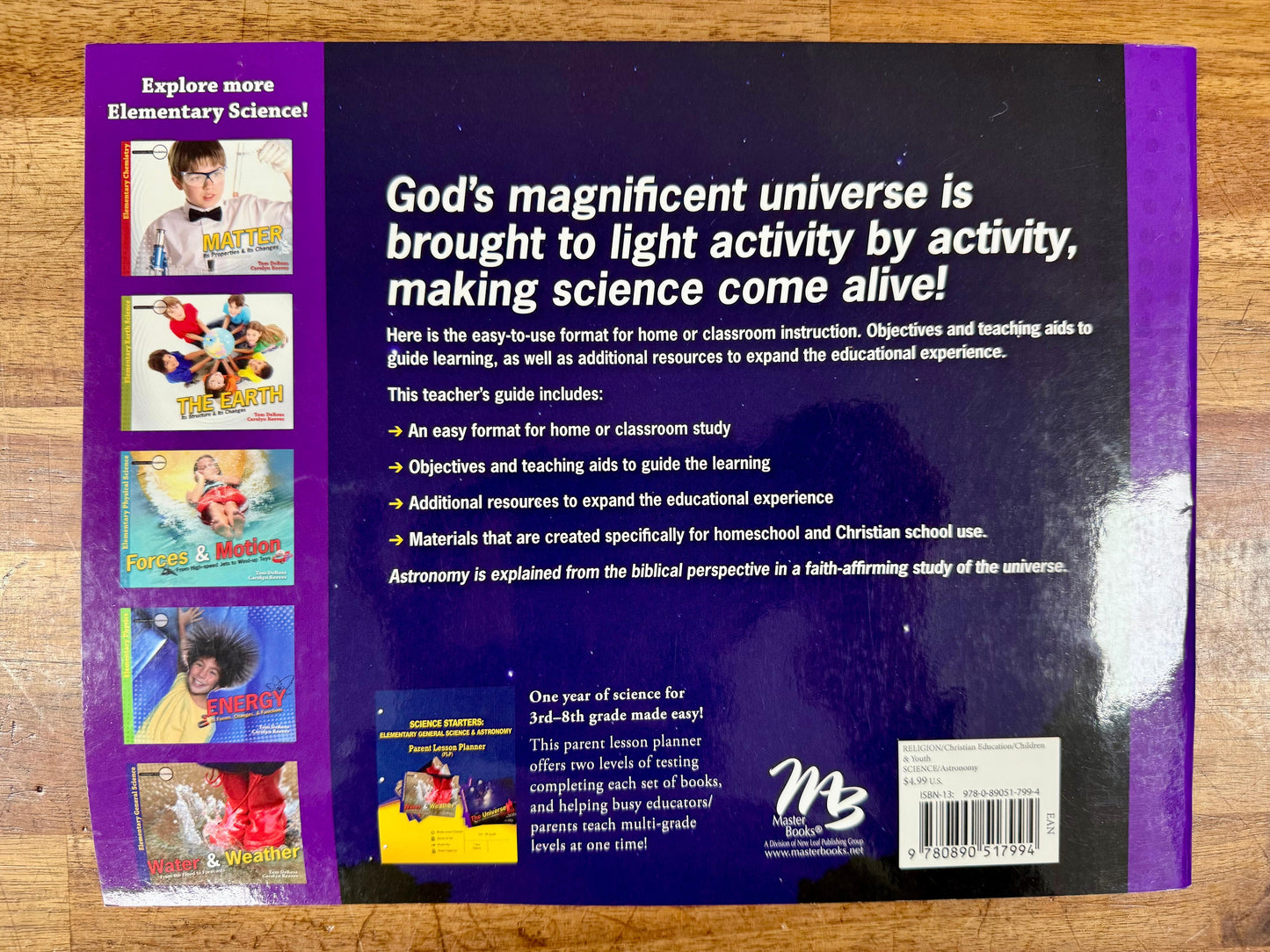 The Universe (Teacher’s Guide): From Comets to Constellations – Master Books LIKE NEW