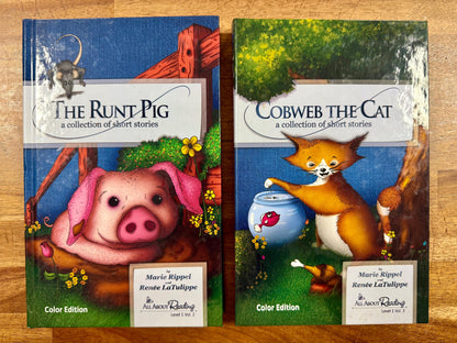 AAR Readers Level 1 Vol 2-3 Color Edition: Run, Bug, Run! & Cobweb the Cat