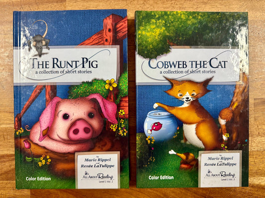 AAR Readers Level 1 Vol 2-3 Color Edition: Run, Bug, Run! & Cobweb the Cat