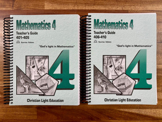 CLE Math 4 Teacher’s Guide 401–410 (Two-Book Set)