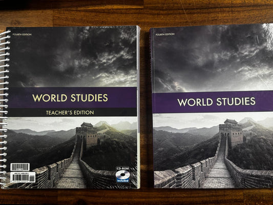BJU World Studies Set  4th Ed - Textbook & Teacher's Edition