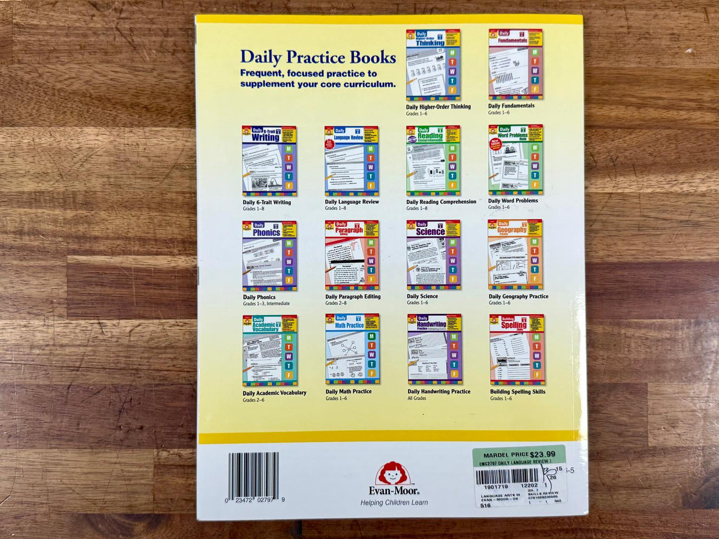 Evan-Moor Daily Language Review Grade 7 - Like-New
