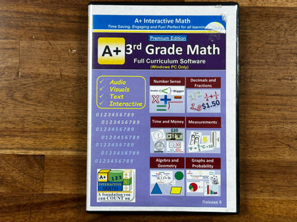A+ Interactive Math 3rd Grade Full Curriculum Software