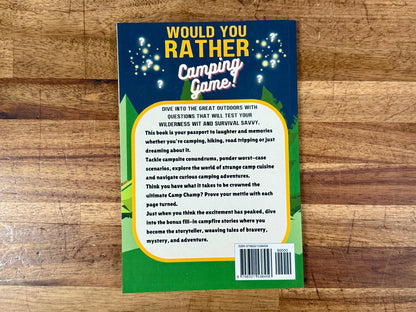 Would You Rather Camping Game - Like New