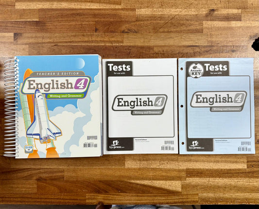 BJU English 4 Writing & Grammar Teacher’s Edition, 2nd Edition with CD-ROM