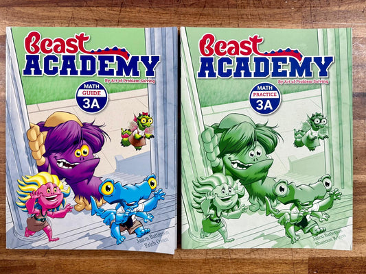 Beast Academy 3A–3D Full Set (8 Books) - Like New