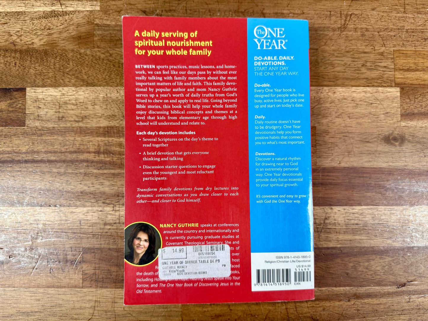 One year of dinner table devotions 365 opportunities to grow closer to God as a family