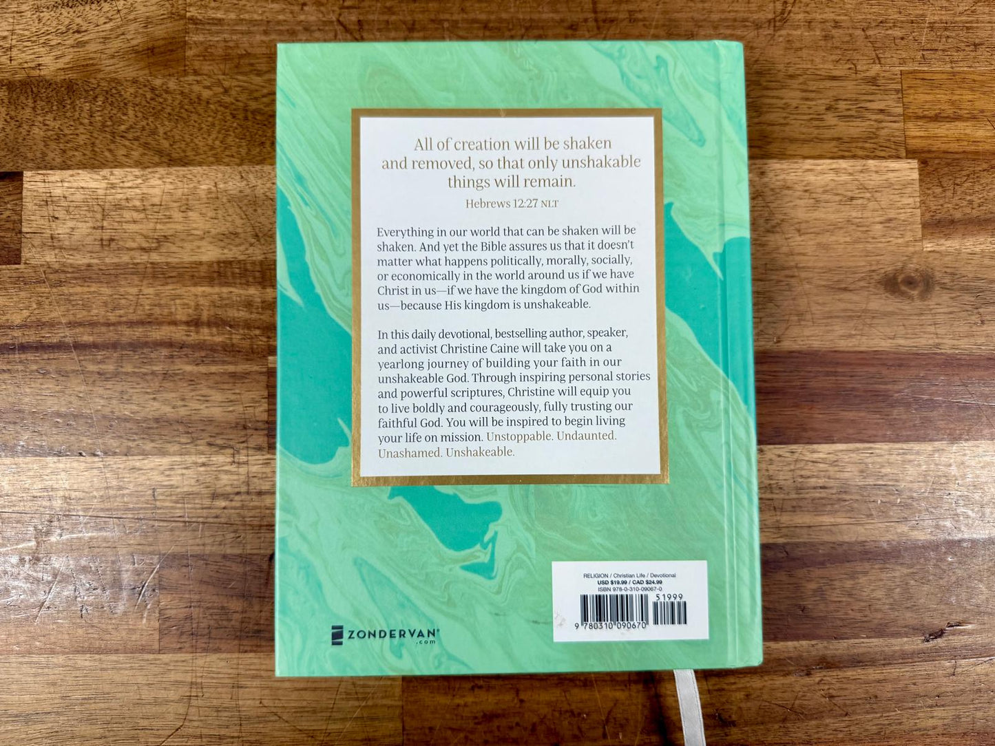 Unshakeable 365 Devotions for Finding unwavering Strength in God's Word
