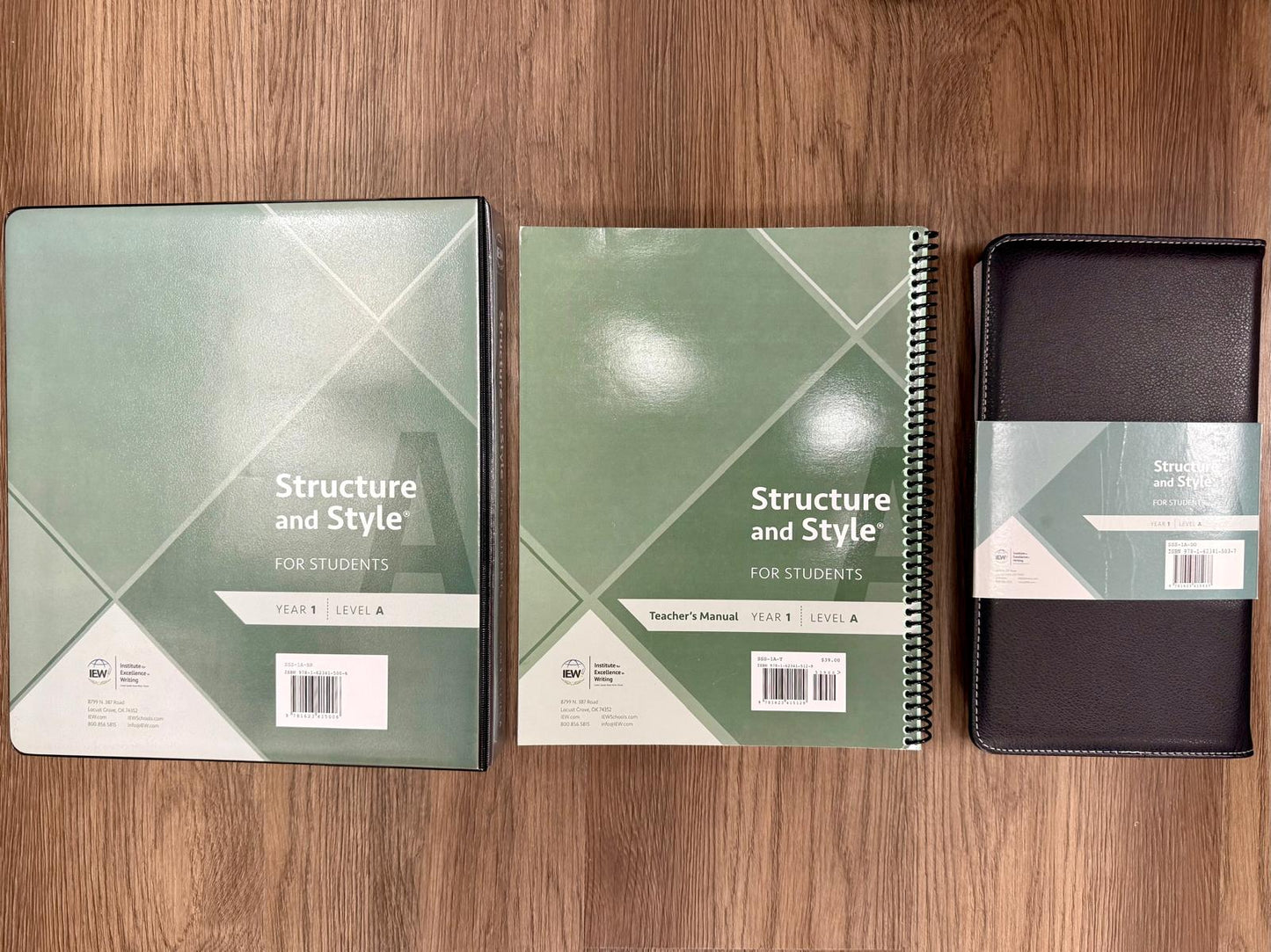 IEW Structure and Style for Students – Year 1 Level A (Full Set)