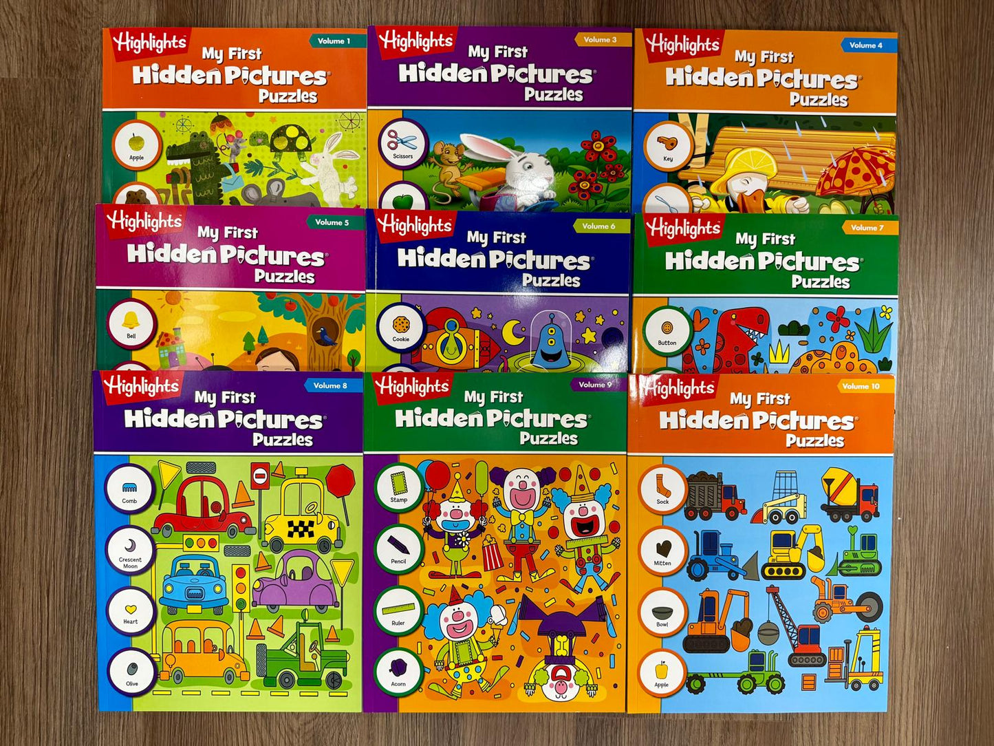 My First Hidden Pictures Puzzles – Ages 3–6 (Set, Missing Vol. 2 & Poster)