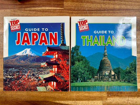 Highlights Top Secret Adventures: Country Guides – Japan & Thailand (Lot of 2)
