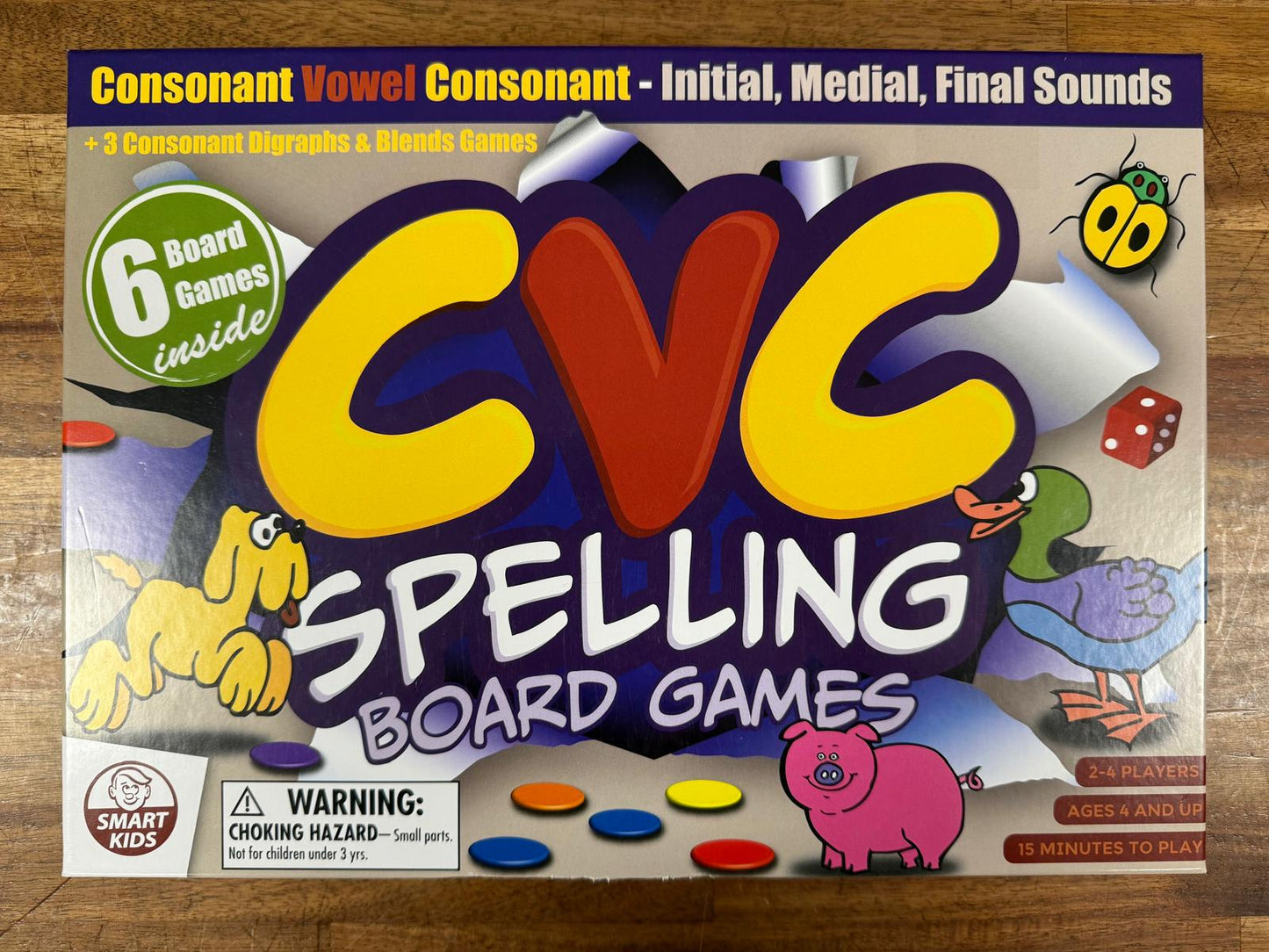 Didax Educational Resources: CVC Spelling Board Game – Smart Kids