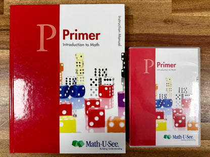 Math-U-See: Primer – Instruction Manual + DVD Set NEW