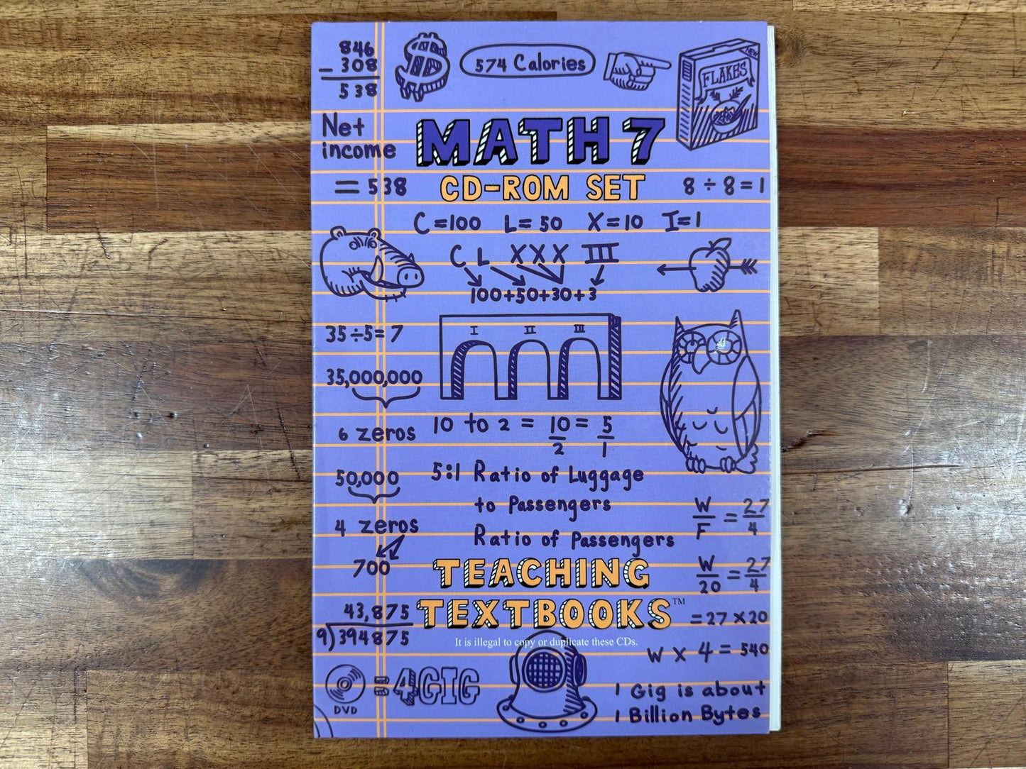 Teaching Textbooks: Math 7 – CD-ROM Set