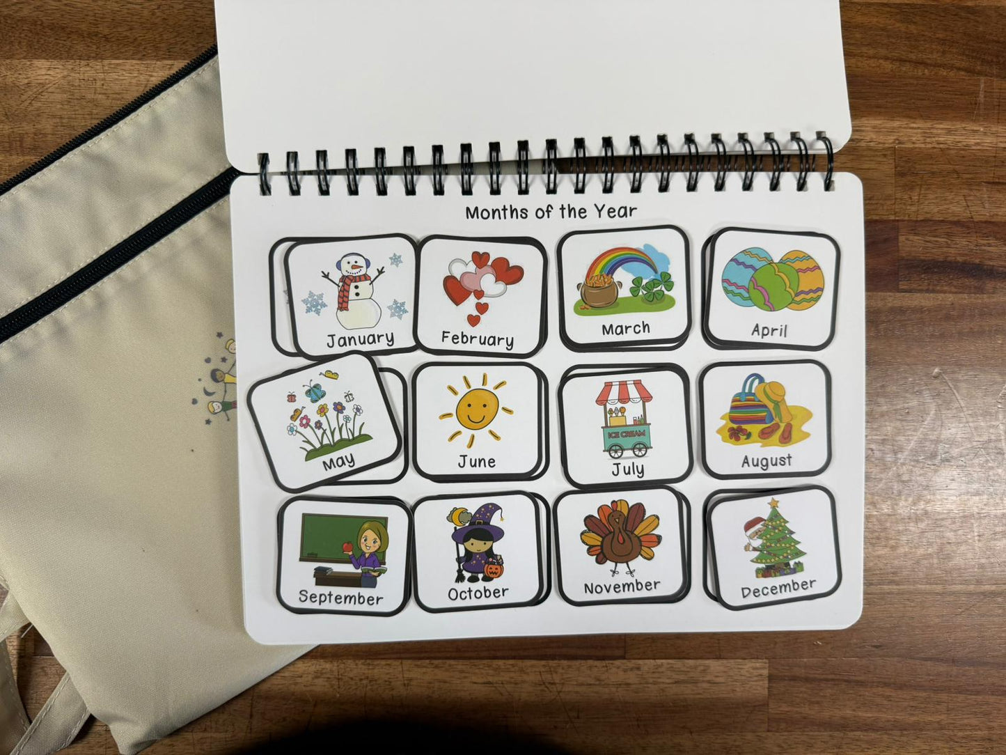 Tinkletots Montessori Preschool Busy Book for Toddlers