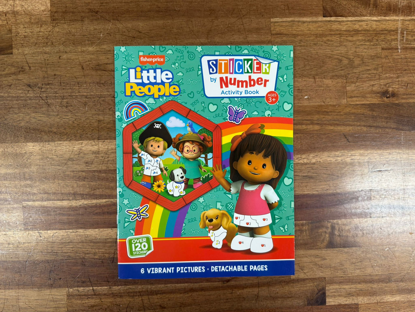 Fisher-Price Little People: Sticker by Number Activity Book – Over 120 Stickers