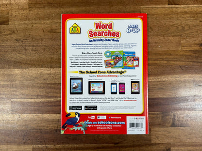 School Zone Word Searches Workbook - 96 Pages, Ages 8+